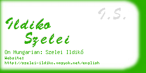 ildiko szelei business card